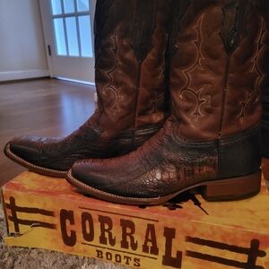 Corral Men’s Ostrich Leg Cowboy Boots